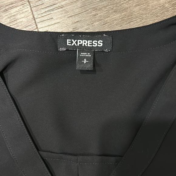 Express Black Pull Over Blouse - Picture 2 of 5